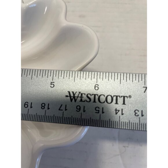 Vintage Shell Shaped Milk Glass Candy or Soap Dish Anchor Hocking - Picture 6 of 9